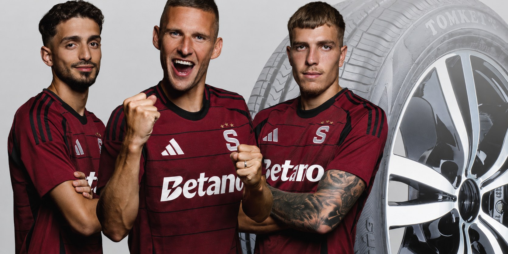 TOMKET partnership banner for AC Sparta Praha