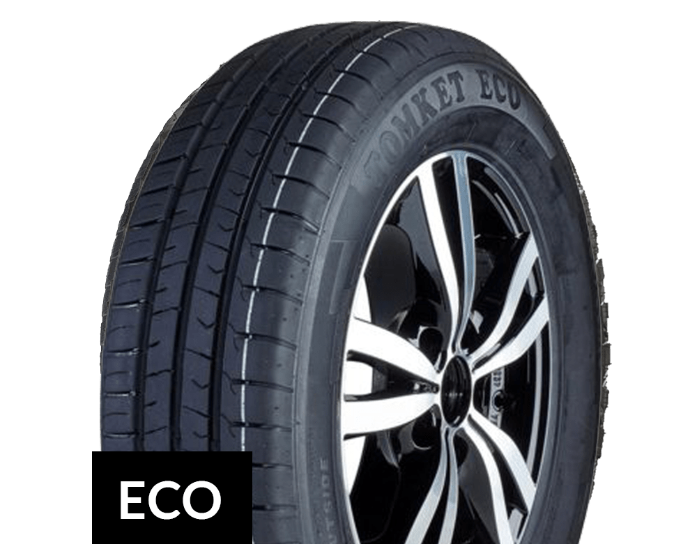Tread pattern of the TOMKET Eco, photographed head-on.